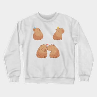 Capybaras drawings sticker pack Crewneck Sweatshirt